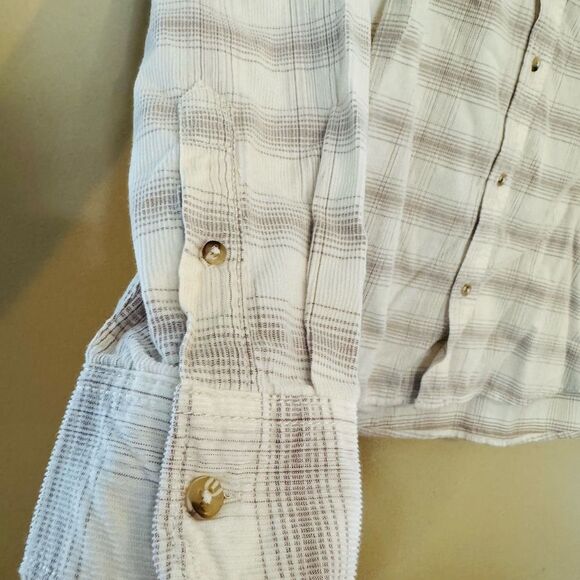 George White and Brown Casual Button Down Shirt - Picture 3 of 7